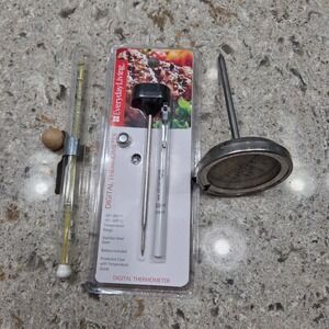 Everyday Living Digital Taylor Analog and Glass Candy Thermometer Kitchen Bundle